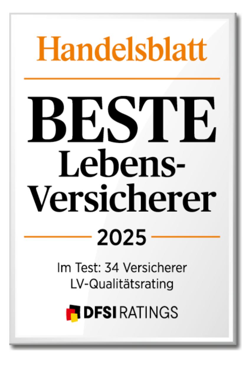 Handelsblatt – Beste Lebensversicherer 2025